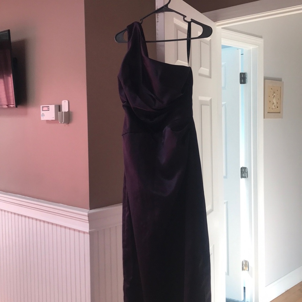 Dark purple bridesmaid dress